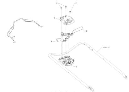 Control Bails Diagram and Parts List for SC300 (12AVA2M5710)(2019) Cub Cadet Lawn Mower